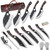 High Carbon Steel Kitchen Knives Set Meat Cleaver Boning Knife