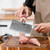 WILDMOK Meat Cleaver, 6.5 inch Heavy Duty Razor Sharp Kitchen Butcher Knife