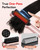 Hair Straightener Brush Rose Gold - Ionic Anti-Frizz Hair