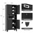 69" Tall Metal Pantry Cabinet with Microwave Shelf,Microwave Storage