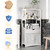 Kitchen Pantry Storage Cabinets with Shelves,Drawer and Doors,Microwave Cart with Storage