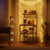 Microwave Oven Stand with Storage 4 Tiers, Coffee Bar Table with 6 S Hooks