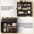 IRONCK Bakers Rack Microwave Stand with Customizable Pegboard and Storage