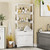 Cabinet with Shelves and Drawer 64''H Sideboard Microwave Space