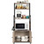 4-Tier Kitchen Bakers Rack with Storage Cabinet and Hutch, Microwave Oven Stand