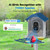 DOCOON Smart Bird Feeder with Camera, 2K HD AI Identify Birds Species, Bi rd Watching Camera with Solar Panel, Instant Notifications, Ideal Present for Bird Lover, Dark Blue