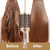 Ionic Tech Round Barrel Hair Brush with Boar Bristles