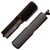 2-in-1 Ionic Hair Straightener Brush with Ceramic Coating, Adjustable Temp