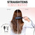 Hair Straightening Brush • Heated Straightener Brush Comb