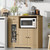 GarveeHome Kitchen Microwave Cabinet with Storage and Drawers