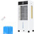 JRD 3-IN-1 Evaporative Air Cooler, 80° Oscillation Air Cooler with 3 Speeds, 4 Modes, 12H Timer, 2.4Gal Tank, Remote