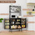 Semoic 58” Pantry Cabinets with Microwave Shelves