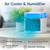 Evaporative Air Cooler - Powerful, Quiet, Lightweight And Portable Space Cooler With Hydro-Chill Technology For Bedroom, Office