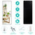 59"Full Length Body Mirror Aluminum Frame Leaning Hanging Dressing Mirror HW66483