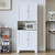 69" Tall Metal Pantry Cabinet with Microwave Stand,Microwave Storage Cabinet