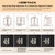 55" Wide Kitchen Pantry Storage Cabinet, Large Kitchen Hutch with 2 Microwave Stands
