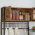2 Storage Cabinets and Power Outlet, 45.3 Inch Industrial Coffee Bar Cabinet Shelves