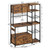 2 Storage Cabinets and Power Outlet, 45.3 Inch Industrial Coffee Bar Cabinet Shelves