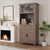 Pantry Cabinet, Kitchen Hutch Bar Cabinet with Microwave Stand