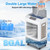 3 in 1 Evaporative Swamp Cooler with Remote, Hoseless Ventless Fan Ac Unit, 7H Timer, 8 Gal Water Tank, 4 Ice Box for Garage, Bedroom