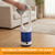 NEWBULIG 22" Bladeless Tower Fan for Bedroom, 80°Oscillating Quiet Fan, 8 Speeds, 9H Timer, Remote Control & LED Display