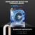 Bladeless Tower Fan for Bedroom, Powerful 26ft/s Airflow, 24 Speeds, 90° Oscillation, 12H Timer, Standing Fans with Remote