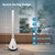 Bladeless Tower Fan with 9 Speeds, 80° Wide Oscillating Cooling Fan, Electric Standing Floor Fan with 8H Timer for Bedroom Office