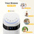 NEWBULIG Tower Fan for Bedroom, Oscillating Standing Bladeless Fan with Remote, 5 Speeds & 4 Modes, 28dB Quiet for Sleep