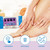 Pedicure Set, Purple Pumice Pad, Wood Nail File 80/100 Grit, Mini