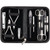 10 piece manicure pedicure grooming kit set for professional finger & toe nail