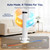 OLIXIS Tower Fan for Bedroom, 28dB Quiet Floor Standing Fan with Remote, 12H Timer, 5 Speeds, 4 Modes, LED Display