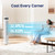 OLIXIS Tower Fan for Bedroom, 28dB Quiet Floor Standing Fan with Remote, 12H Timer, 5 Speeds, 4 Modes, LED Display