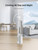 PELONIS Bladeless Tower Fan with 26-33ft Powerful Airflow, Alexa and Google Compatible, 6-Speed Settings for Home Office
