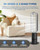 Dual-Tech Bladeless Tower Fan, Ultra-Quiet DC Motor, 2-in-1 Cooling, Heating | UL Listed PTC Ceramic Fast Heat for Indoor Use, Large Room