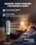 Dual-Tech Bladeless Tower Fan, Ultra-Quiet DC Motor, 2-in-1 Cooling, Heating | UL Listed PTC Ceramic Fast Heat for Indoor Use, Large Room