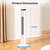 Antarctic Star 37-Inch Bladeless Portable Tower Fan 80°Oscillating,Quiet Cooling with 12H Timer Remote Control for Bedroom Office