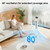Antarctic Star 37-Inch Bladeless Portable Tower Fan 80°Oscillating,Quiet Cooling with 12H Timer Remote Control for Bedroom Office