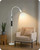 Reading Floor Lamp, 74.2" Tall LED Lamp, with 360° Flexible Gooseneck & Touch & Remote Control for Reading, Task Craft, Living, White