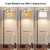 Arc Floor Lamps for Living Room Rattan Boho Floor Lamp with Remote Control,Dimmable LED Floor Lamp
