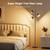 LED Tree Floor Lamp, 2500LM Super Bright Standing Lamp with Remote & Touch Control, 4 Color Temperatures for Living Room