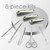 8-Piece Manicure Pedicure Set-Stainless Steel Nail Clippers