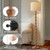 BOBOMOMO 62" Rustic Floor Lamp for Living Room, Retro Farmhouse Floor Lamp Rotary Switch