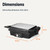 Panini Press & Electric Indoor Grill with Temperature Control