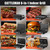 CATTLEMAN Panini Grill Press Sandwich Maker with Removable Plates