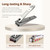 9-in-1 Stainless Steel Professional large Nail Cutters and nail clippers Set