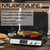 Panini Press,4 Slices Contact Grill with Removable Non-Stick Coated Grill and Flat Plates