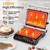 Sunvivi Indoor Grill & Griddle with Preset Menu, 1600W Electric Panini Press Sandwich Maker