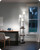 70.9" Floor Lamp with Shelves, Modern Floor Lamp with 3 Linen Shades and Foot Switch, 3-Light Standing Lamp, for Living Room, Bedroom