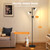 36W LED Tree Floor Lamp, Modern Dimmable Standing Lamp with Remote & Touch Control for Living Room, Bedroom, Office