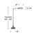Floor Lamp Swing Arm Standing Base 54" Tall Brushed Nickel Silver Metal for Living Room Reading House Bedroom Home Office